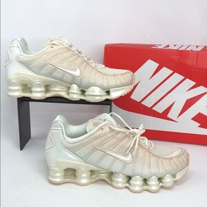 Nike Women’s Shox TL IH5075-219 Pearl White Soft Pearl Running Shoes - Size 9.5
